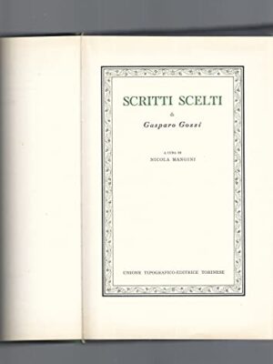 Classici Utet, Gasparo Gozzi. Scritti scelti