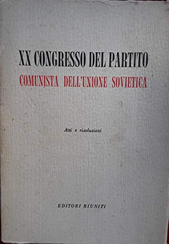 XX congresso del partito comunista dell'Unione Sovietica