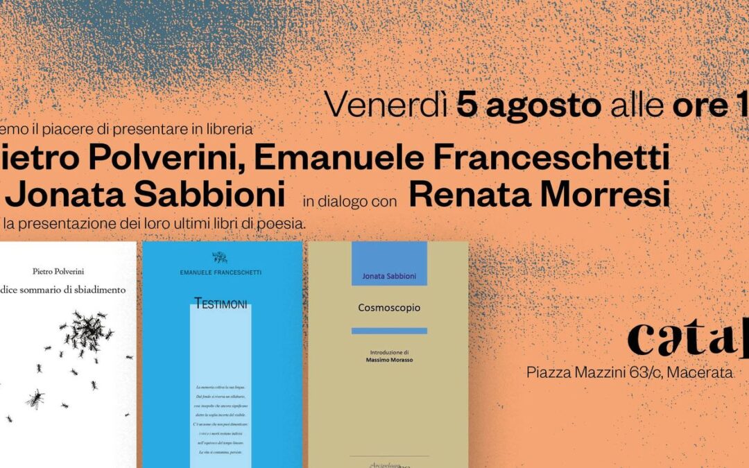 Presentazione raccolte poetiche di Pietro Polverini, Emanuele Franceschetti e Jonata Sabbioni.