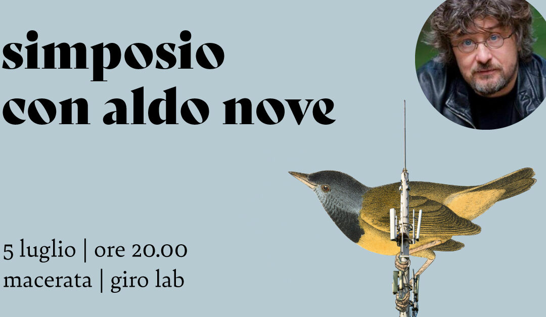 Simposio poetico con Aldo Nove
