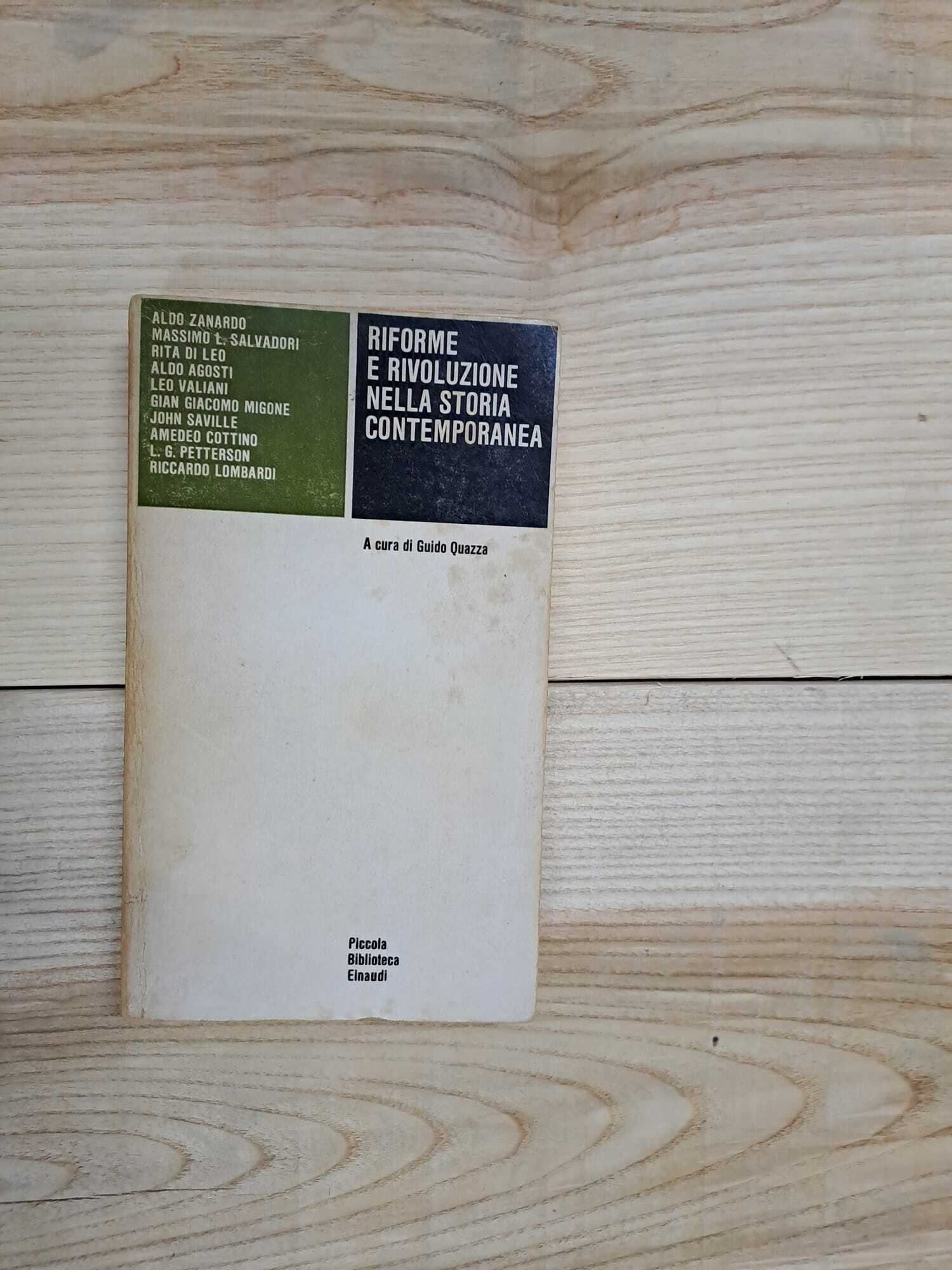RIFORME E RIVOLUZIONE NELLA STORIA CONTEMPORANEA