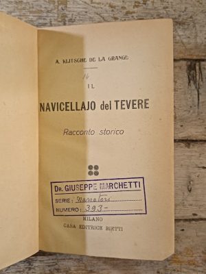 Il navicellajo del Tevere - Racconto storico
