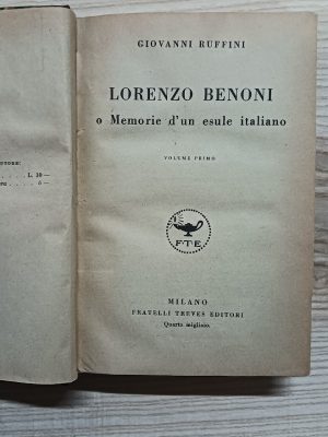 Lorenzo Benoni o Memorie d'un esule italiano (voll.1-2)
