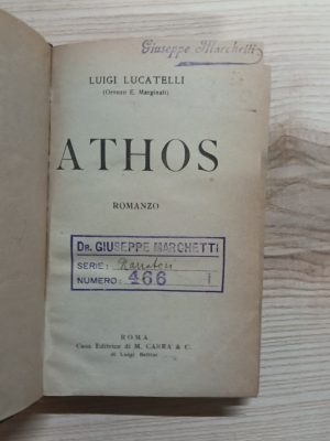 Athos. Romanzo