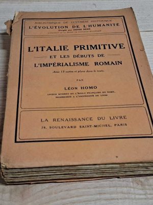 L'ITALIE PRIMITIVE ET LES DEBUTS DE L'IMPERIALISME ROMAIN