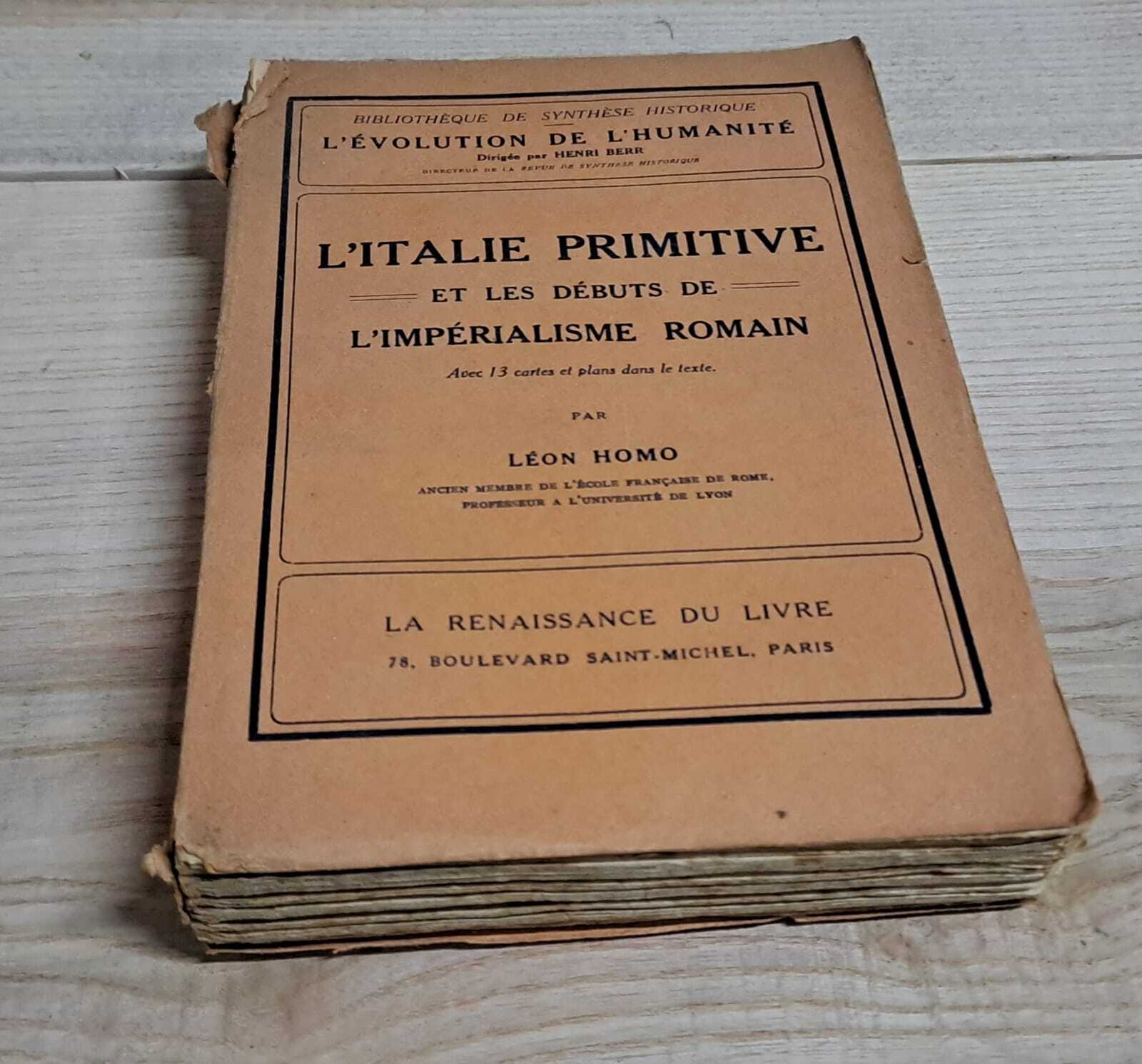 L'ITALIE PRIMITIVE ET LES DEBUTS DE L'IMPERIALISME ROMAIN