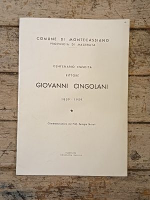 Centenario nascita pittore Giovanni Cingolani