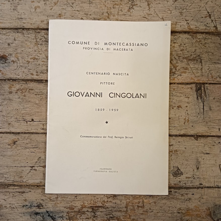 Centenario nascita pittore Giovanni Cingolani
