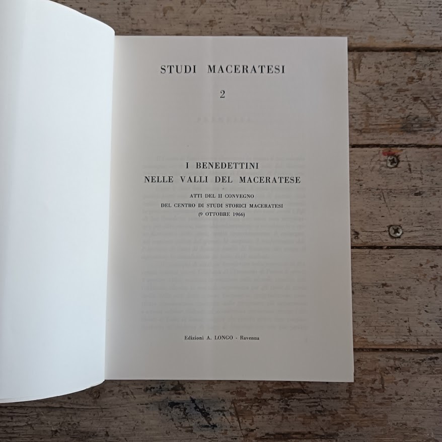 I Benedettini nelle valli del Maceratese. Atti del II convegno del Centro di Studi Storici Maceratesi - immagine 2