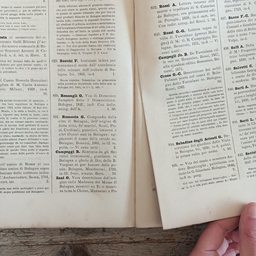 Biblioteca istorica della antica e nuova Italia - Saggio di bibliografia analitico comparato e critico (2 voll. completo) - immagine 4