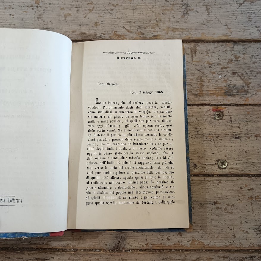 Sull'ordinamento degli Studi Mezzani. Lettere di Giovanni Mestica all'Avv. Filippo Mariotti - immagine 3
