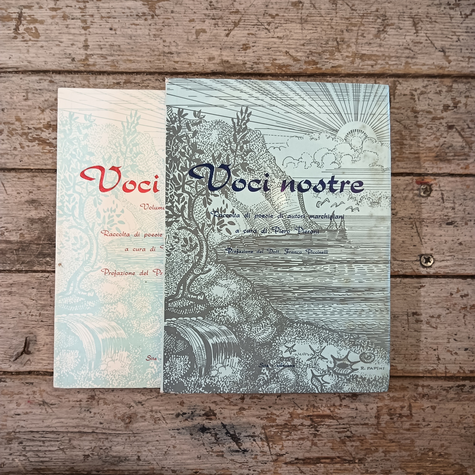 Voci nostre. Raccolta di poesie di autori marchigiani. 2 voll. COMPLETO