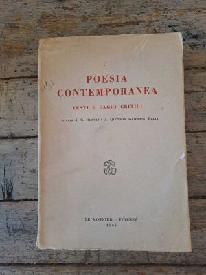 Poesia contemporanea. Testi e saggi critici
