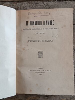 Teatro: Il miracolo d'amore - Antonello di Valle