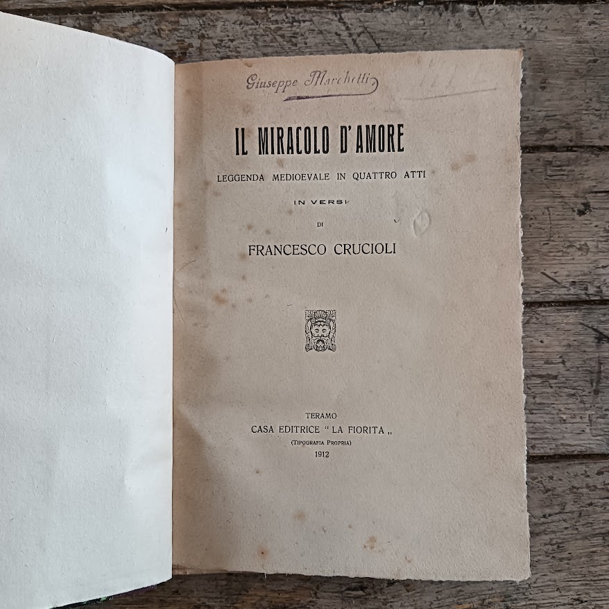 Teatro: Il miracolo d'amore - Antonello di Valle