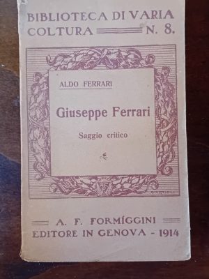 Giuseppe Ferrari, saggio critico
