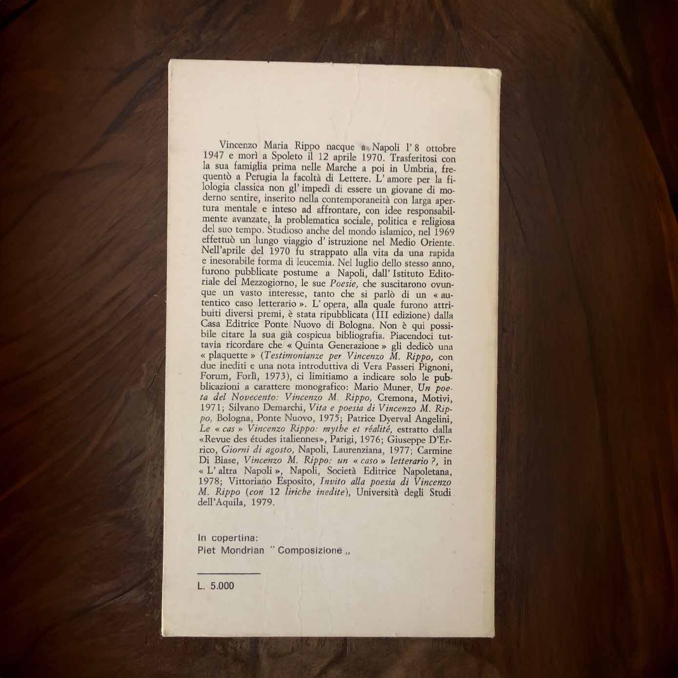 Le poesie di Vincenzo M.Rippo lettura critica (volume secondo) - immagine 2