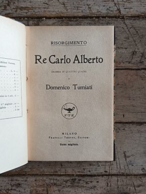 Risorgimento. Re Carlo Alberto (dramma in quattro quadri)