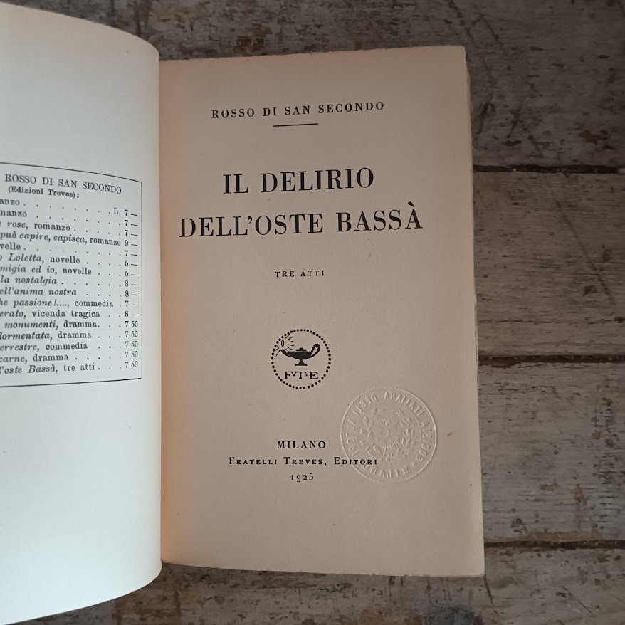 Il delirio dell'oste Bassà (tre atti) - immagine 3