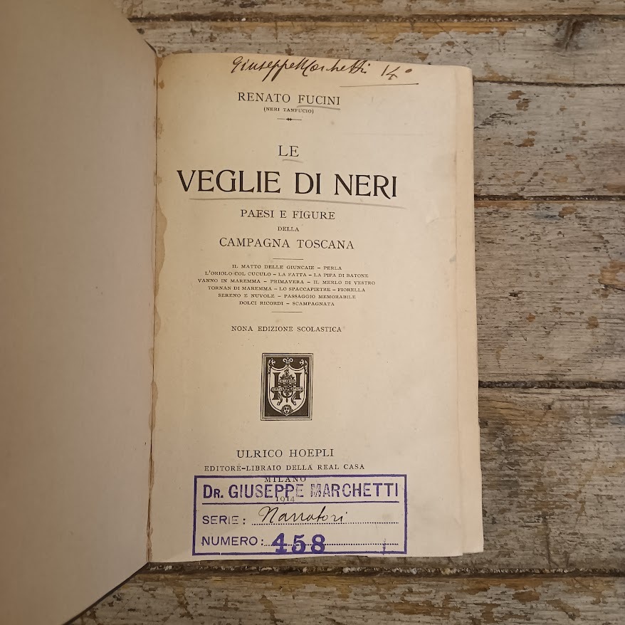 Le veglie di Neri. Paesi e figure della campagna toscana