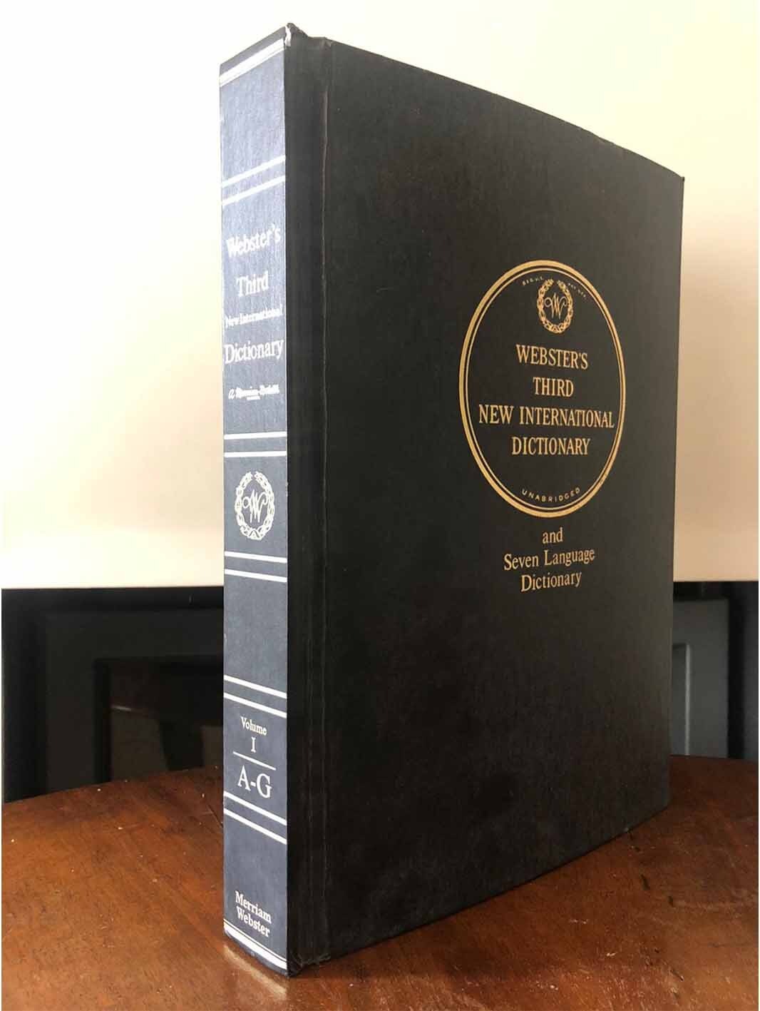 Webster's Third New International Dictionary of the English Language (and Seven Language Dictionary) 3 VOLUME SET - immagine 3