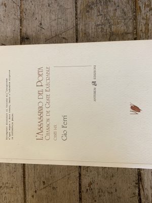 L' Assassinio del Poeta. Chanson de Geste Execrable