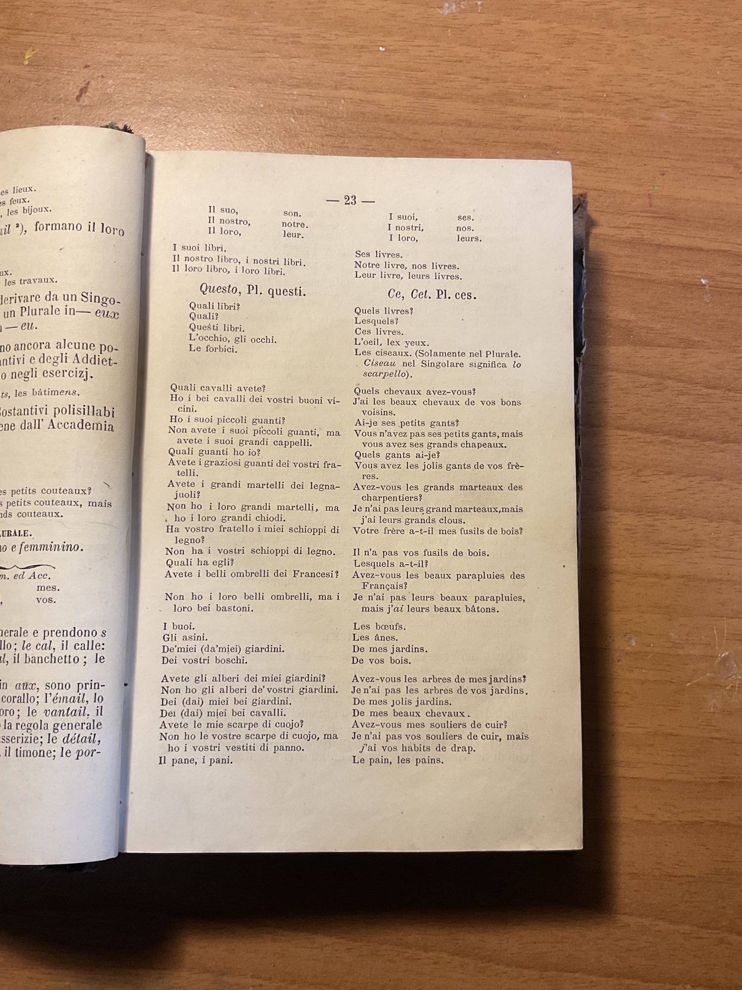 Nuovo metodo di H. G. Ollendorff. Per imparare a leggere, scrivere e parlare una lingua in sei mesi : Ammaestramento per imparare la lingua francese sia per uso privato, sia per l'insegnamento nelle scuole pubbliche d'Italia da Federico Funco - immagine 3