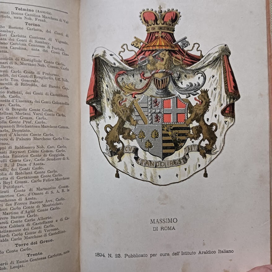 Calendario d'Oro 1894. Pubblicazione ufficiale dell'Istituto Araldico Italiano - immagine 4