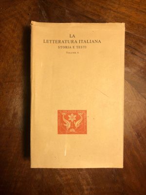 La letteratura italiana storia e testi (voll.4)