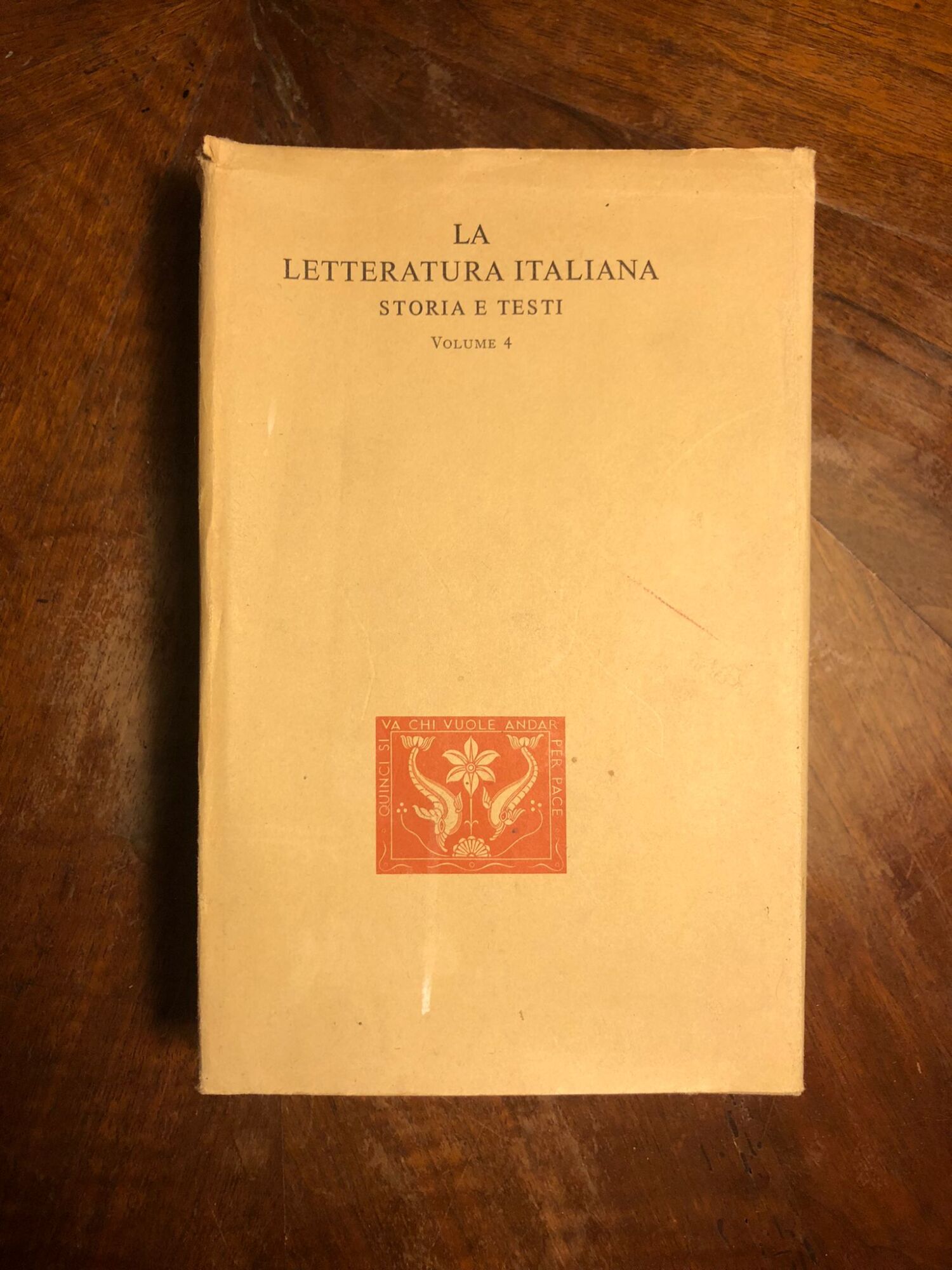 La letteratura italiana storia e testi (voll.4)