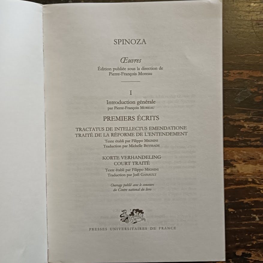 SPINOZA. OEuvres I, Premiers écrits (fra) - immagine 2