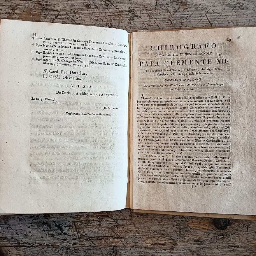 Caerimoniale continens ritus electionis romani pontificis Gregorii Papae XV. Jussu editum cui praefiguntur Constitutiones Pontificiae, et Conciliorum Decreta ad eam rem pertinentia. - immagine 7