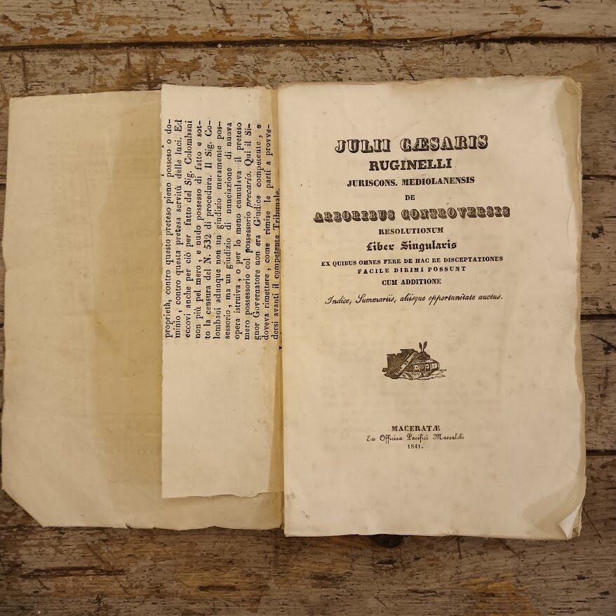 De arboribus controversis resolutionum. Liber singularis ex quibus omnes fere de hac re disceptationes facile dirimi possunt, cum additione Indice, Summariis, aliisque opportunitates auctus