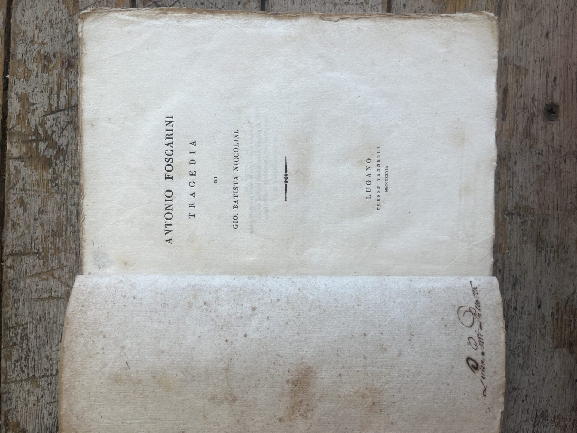 Tragedia di Gio.Battista Niccolini, 1827 - immagine 2