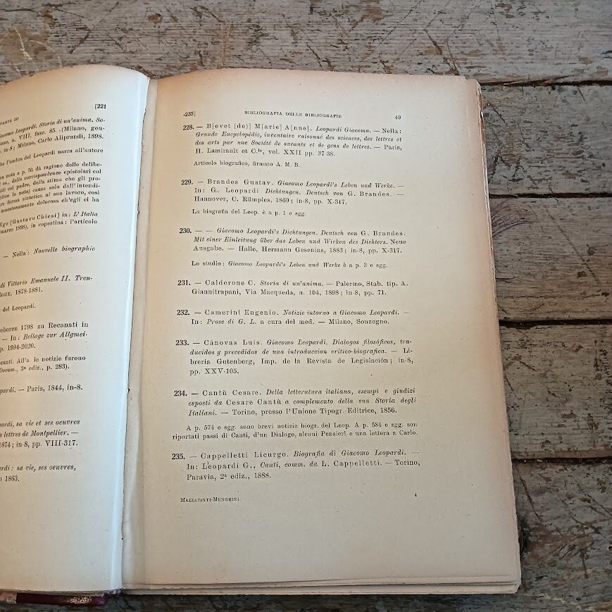 Bibliografia Leopardiana (Parte 1 fino al 1898 & Parte 2 dal 1898 al 1930) - immagine 3
