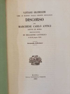 Vantaggi grandissimi che si hanno dagli ordini religiosi