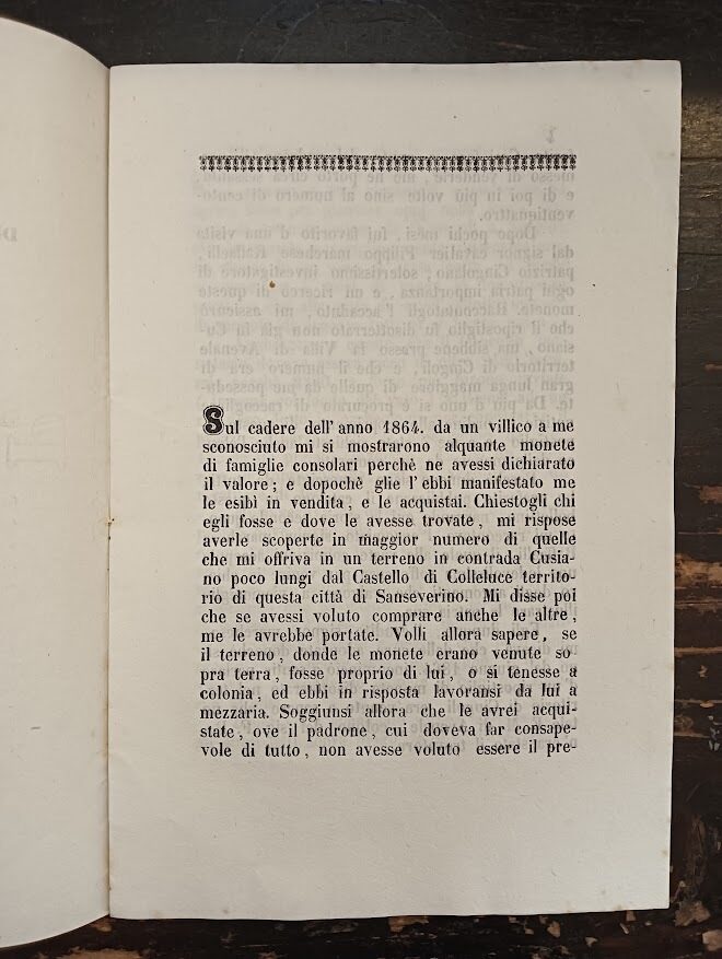 Rapportoall'Istituto di Corrispondenza Archeologica in Roma del cavalier Severino Servanti-Collio sociocorrispondente su d'un ripostiglio scoperto nell'avenal di Cingoli - immagine 3