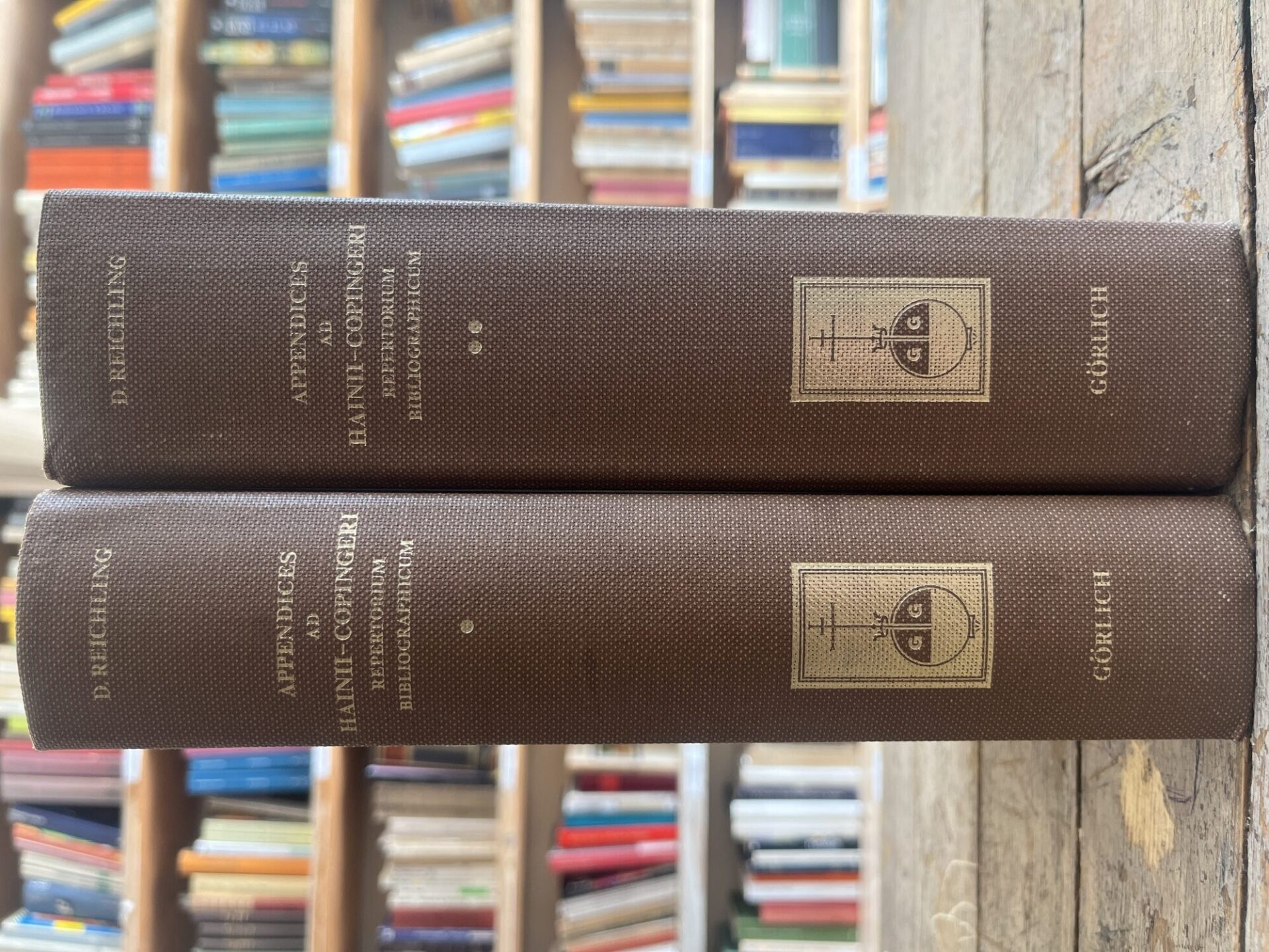 Appendices ad Hainii - Copingeri Repertotivm Bibliographicvm Additiones et Emendationes. 2 VOL.