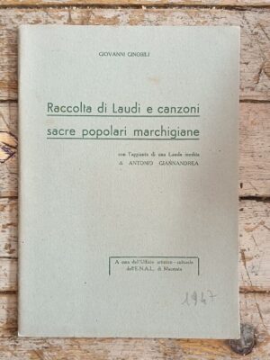 Raccolta di Laudi e canzoni sacre popolari marchigiane