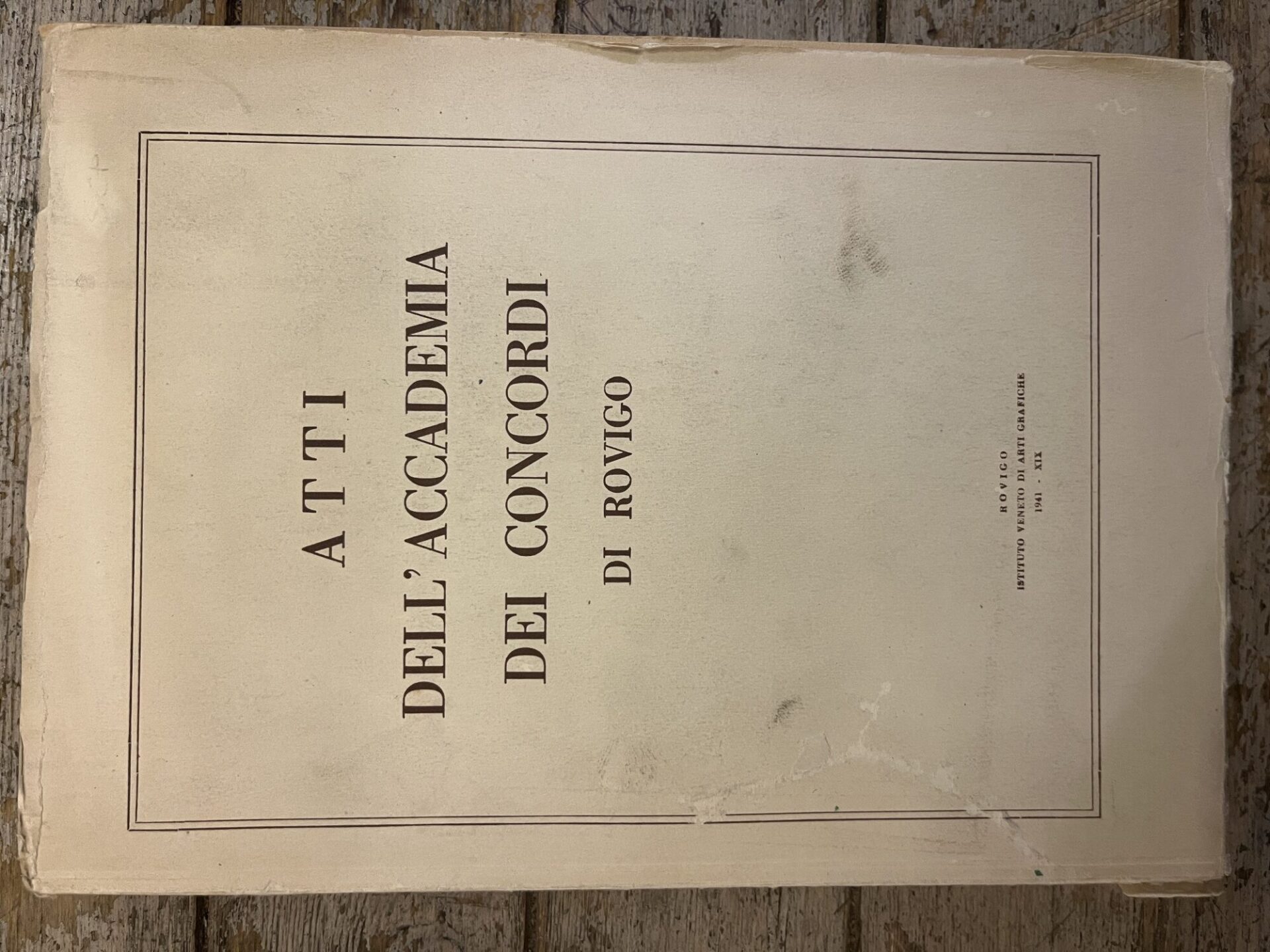 Atti dell'Accademia dei Concordi di Rovigo