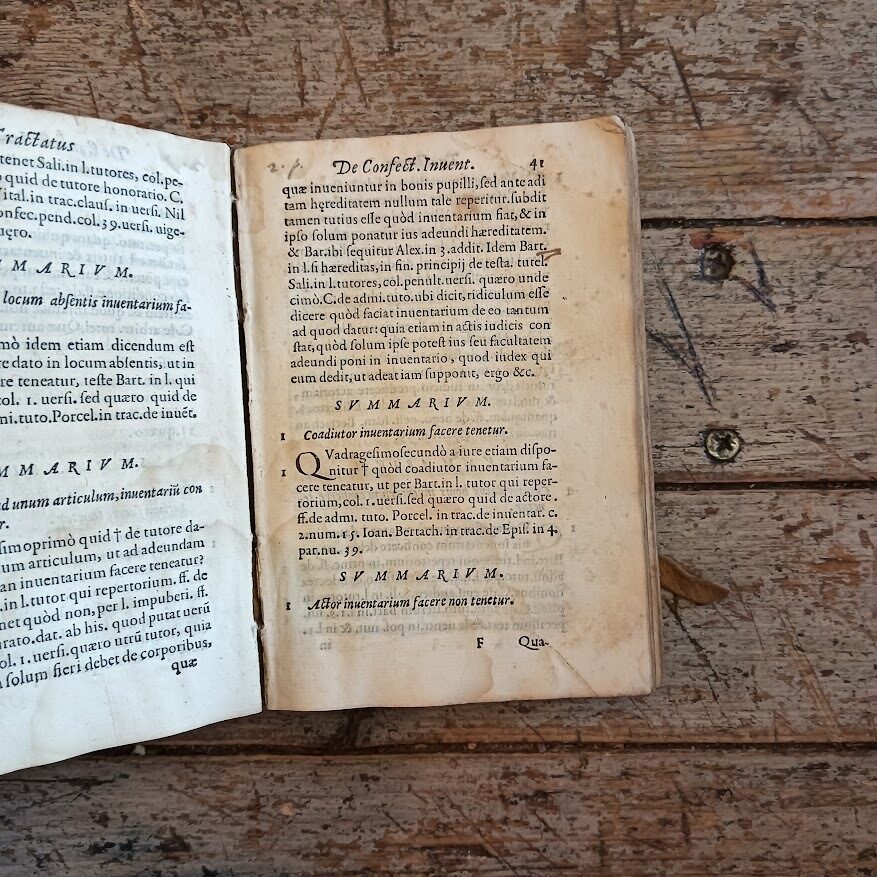 Tractatus non minus utilissimus quam necessarius de inuentarij Confectione - immagine 4