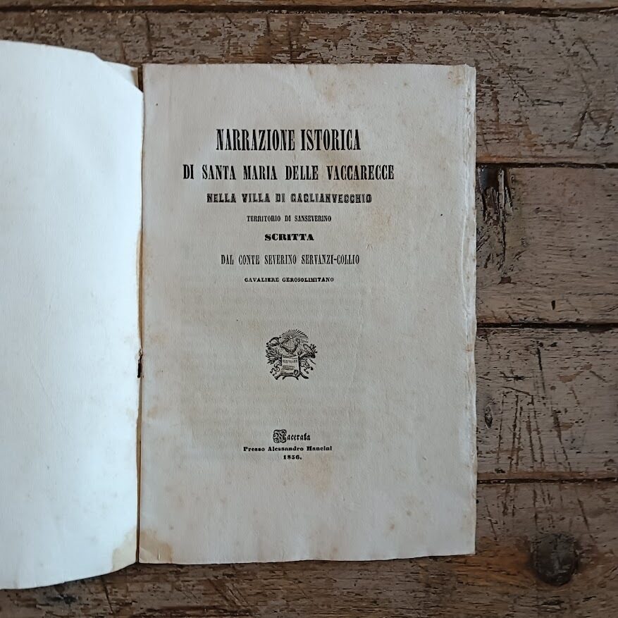 Narrazione istorica di Santa Maria delle Vaccarecce nella villa di Gaglianvecchio, territorio di Sanseverino - immagine 2
