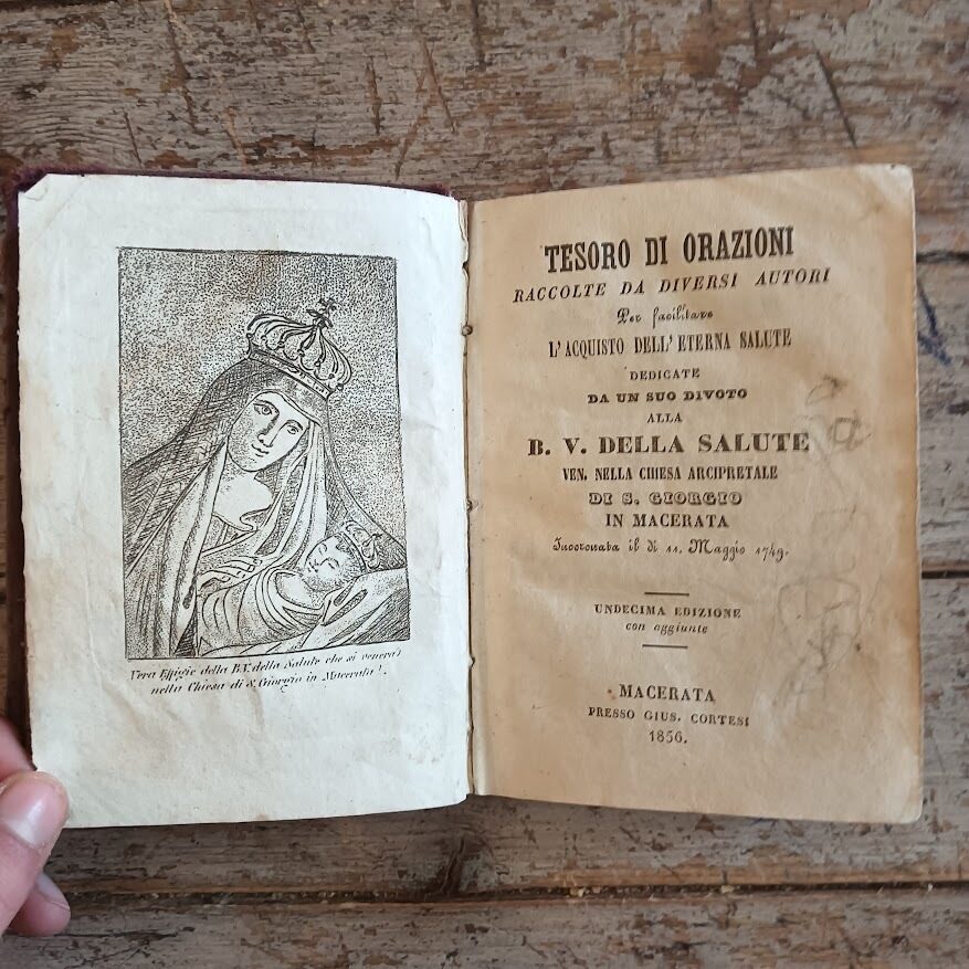 Tesoro di orazioni raccolte da diversi autori per facilitare l'acquisto dell'eterna salute, dedicate da un suo divoto alla B. V. della Salute ven. nella chiesa arcipretale di S. Giorgio in Macerata - immagine 2