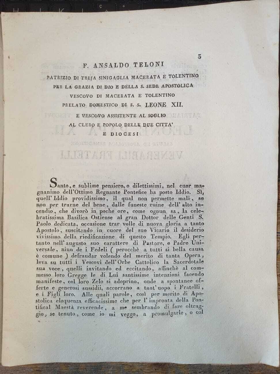 Lettera enciclica di sua santità Leone Papa XII - immagine 3