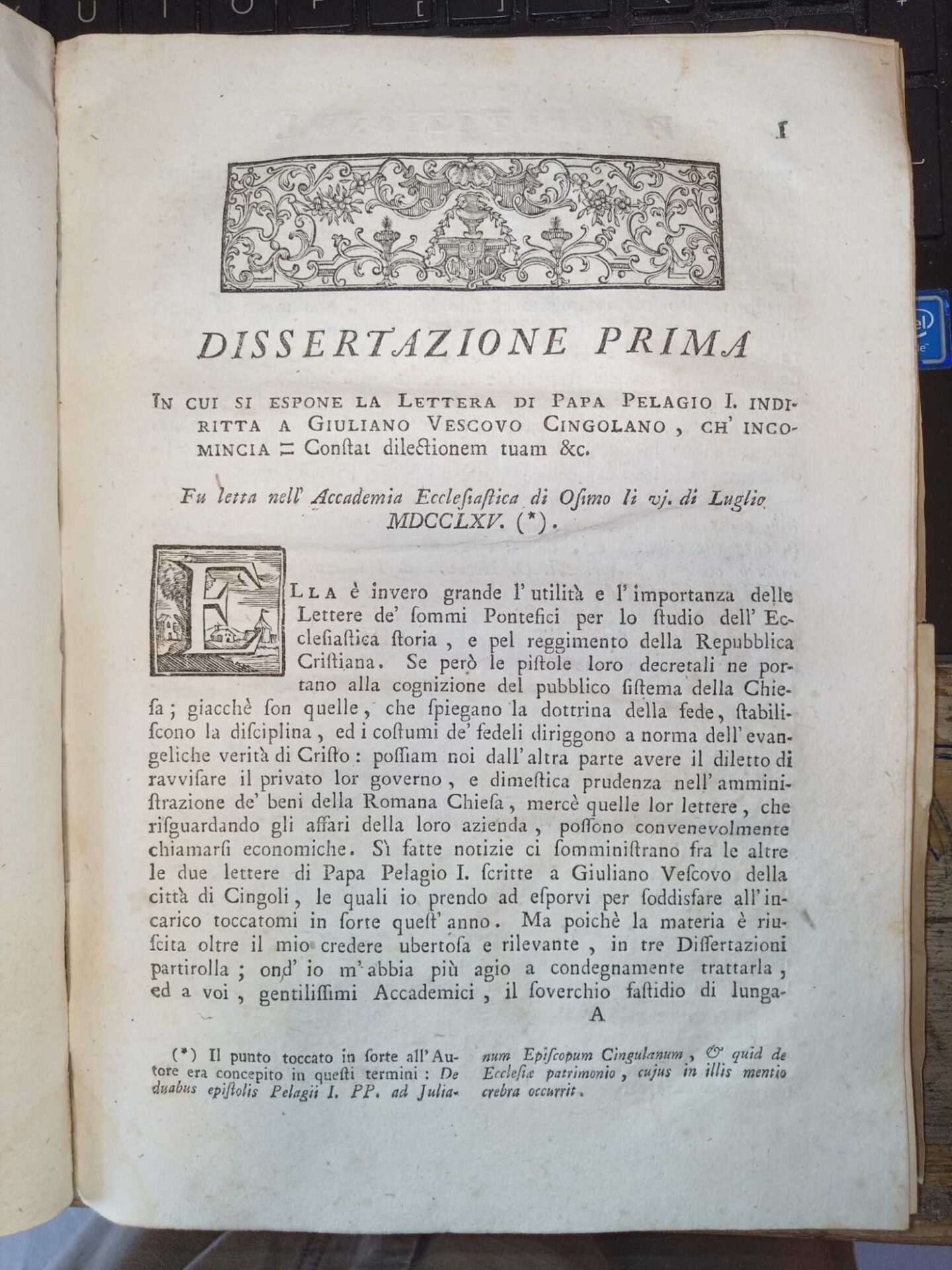 Esposizione di due lettere da Papa Pelagio I scritte a Giuliano Vescovo Cingolano in tre dissertazioni compresa - immagine 4