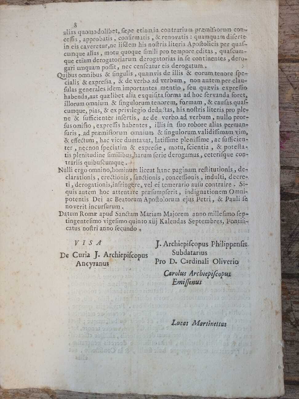 Benedicti. XIII. Pont. Max. Constitutio - immagine 3