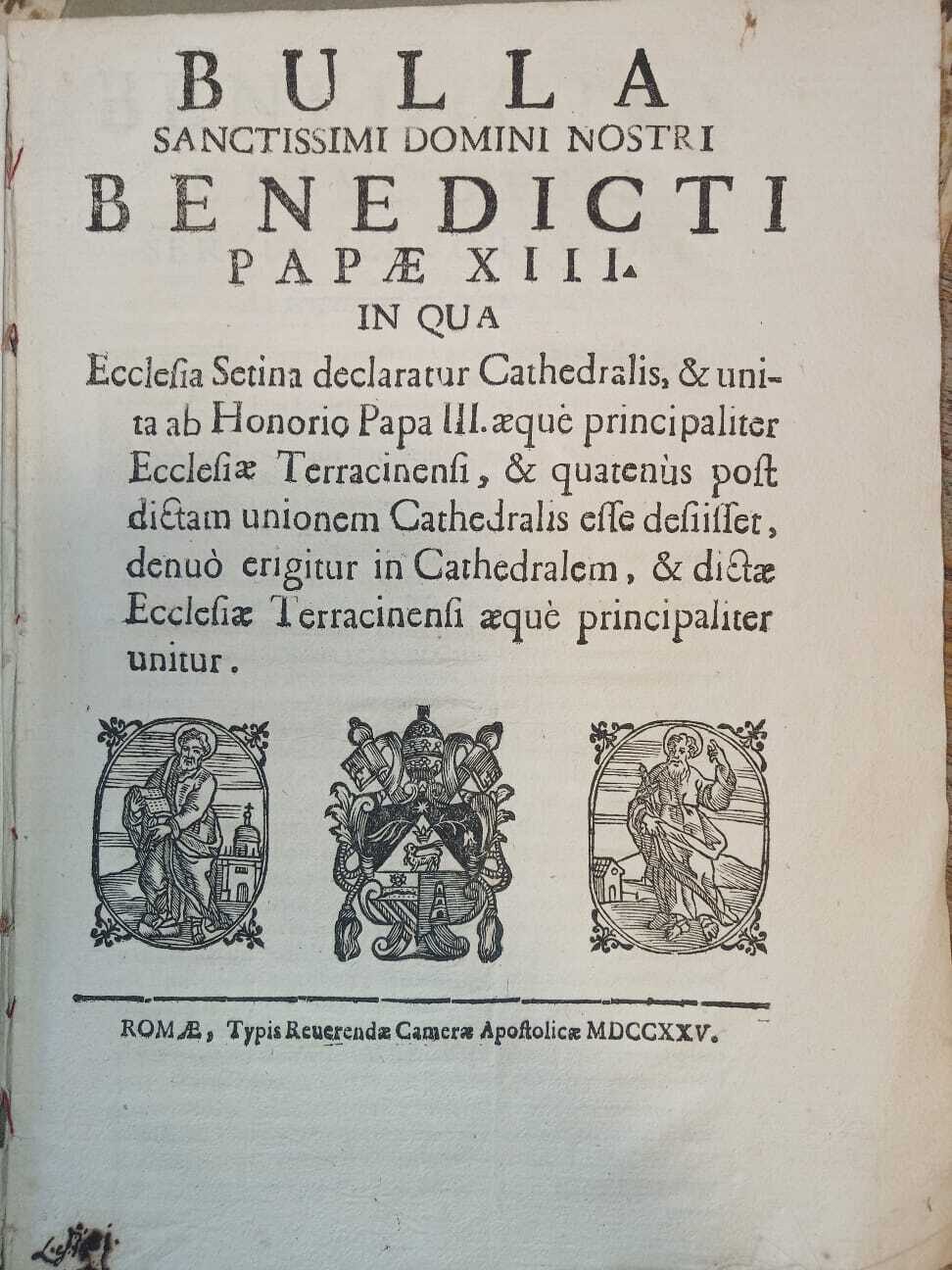 Benedicti. XIII. Pont. Max. Constitutio - immagine 5