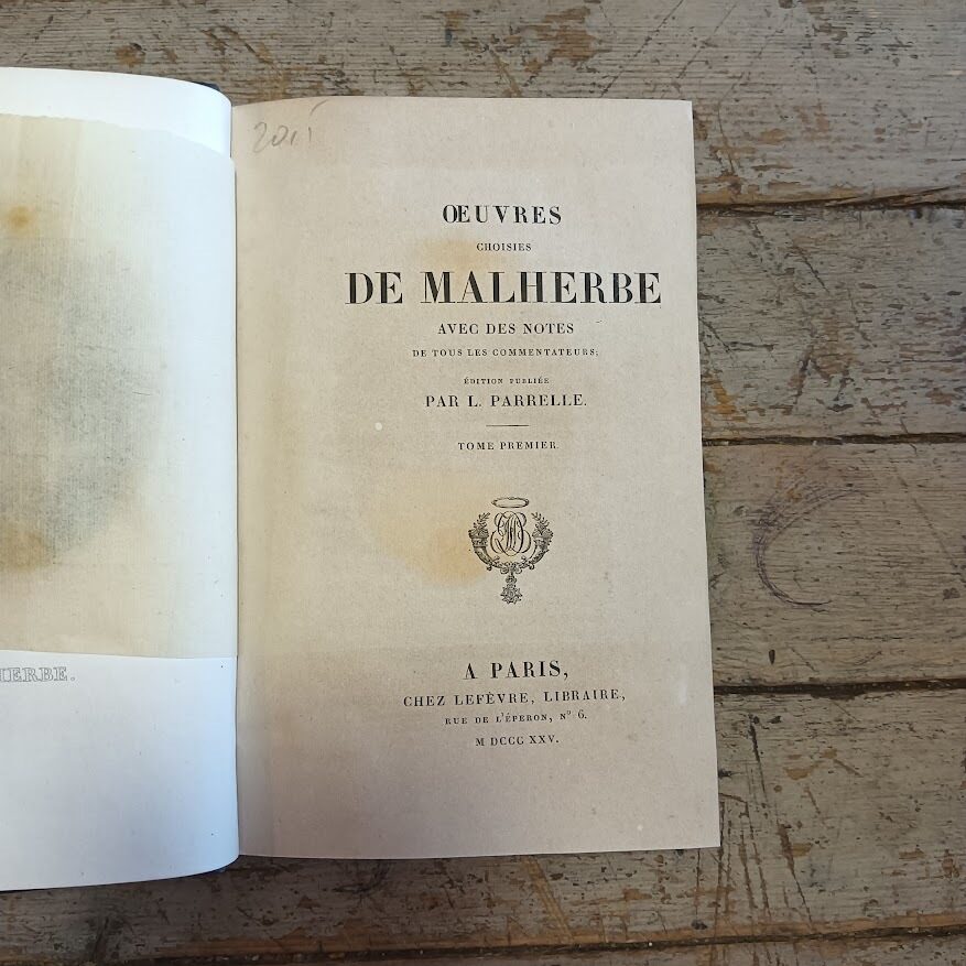 Oeuvres choisies de Malherbe (2 voll. completo) - immagine 3
