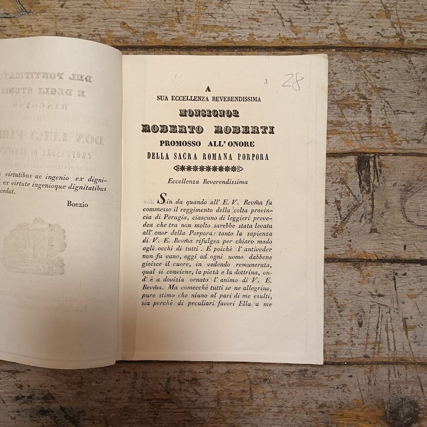 Del pontificato e degli studi. Discorso di Don Luigi Fabbri, professore di eloquenza nel seminario-collegio arcivescovale di Camerino, e socio di molte illustri accademie italiane - immagine 2