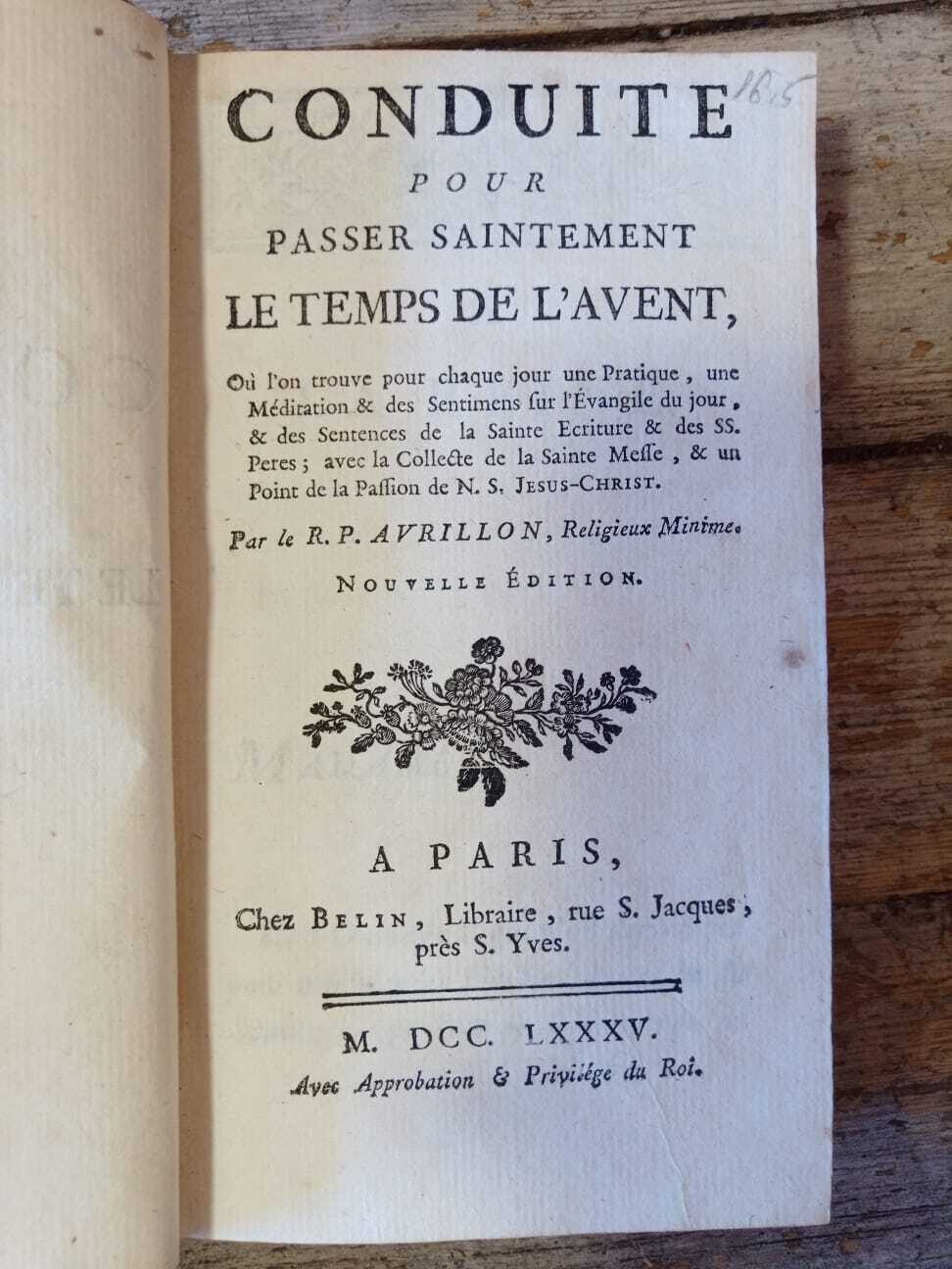 Conduite pour passer saintement le temps de l'avent